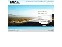 Tablet Screenshot of nomina.mtc.gob.pe